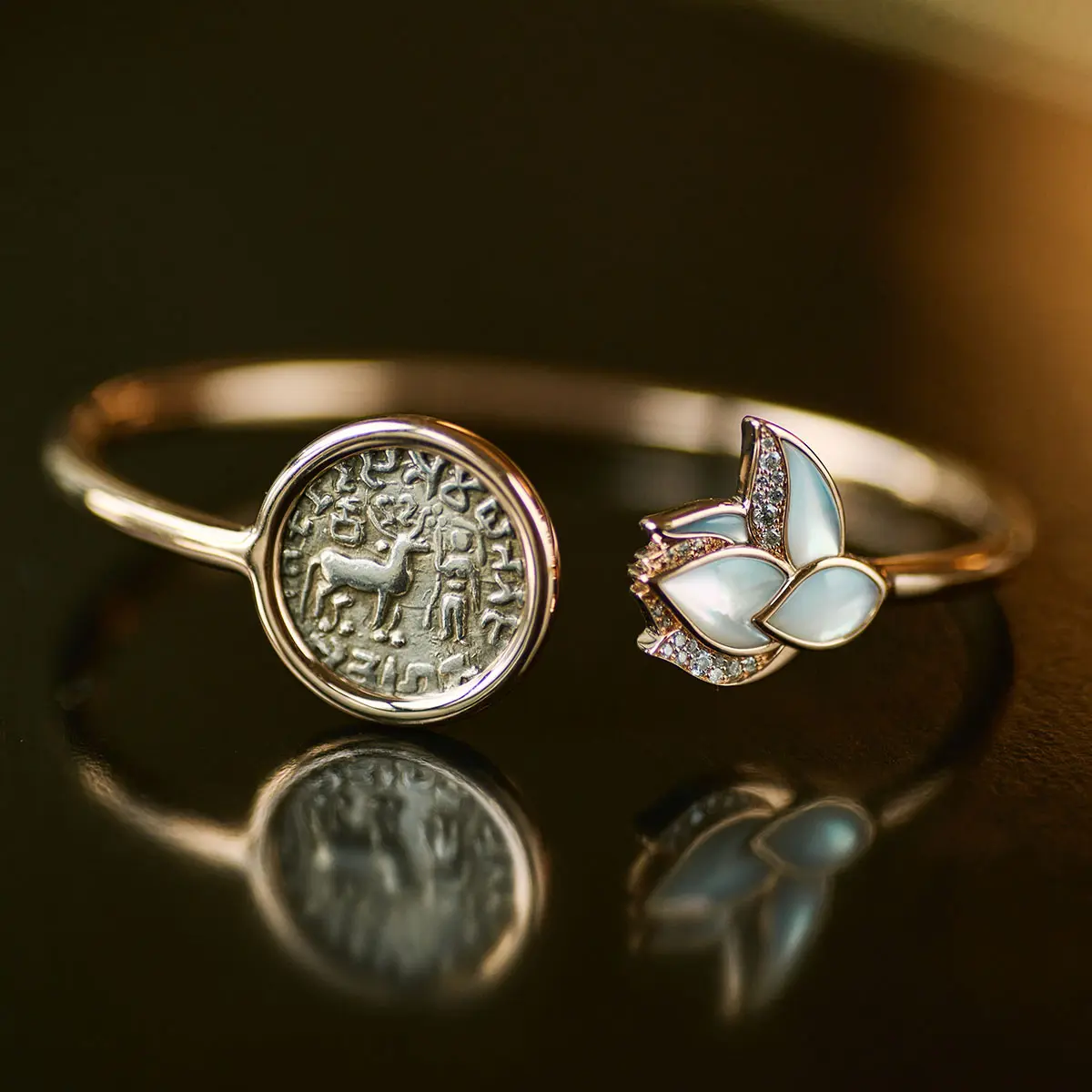 Tanit Kuninda Lakshmi Bracelet Cuff portrait square 02