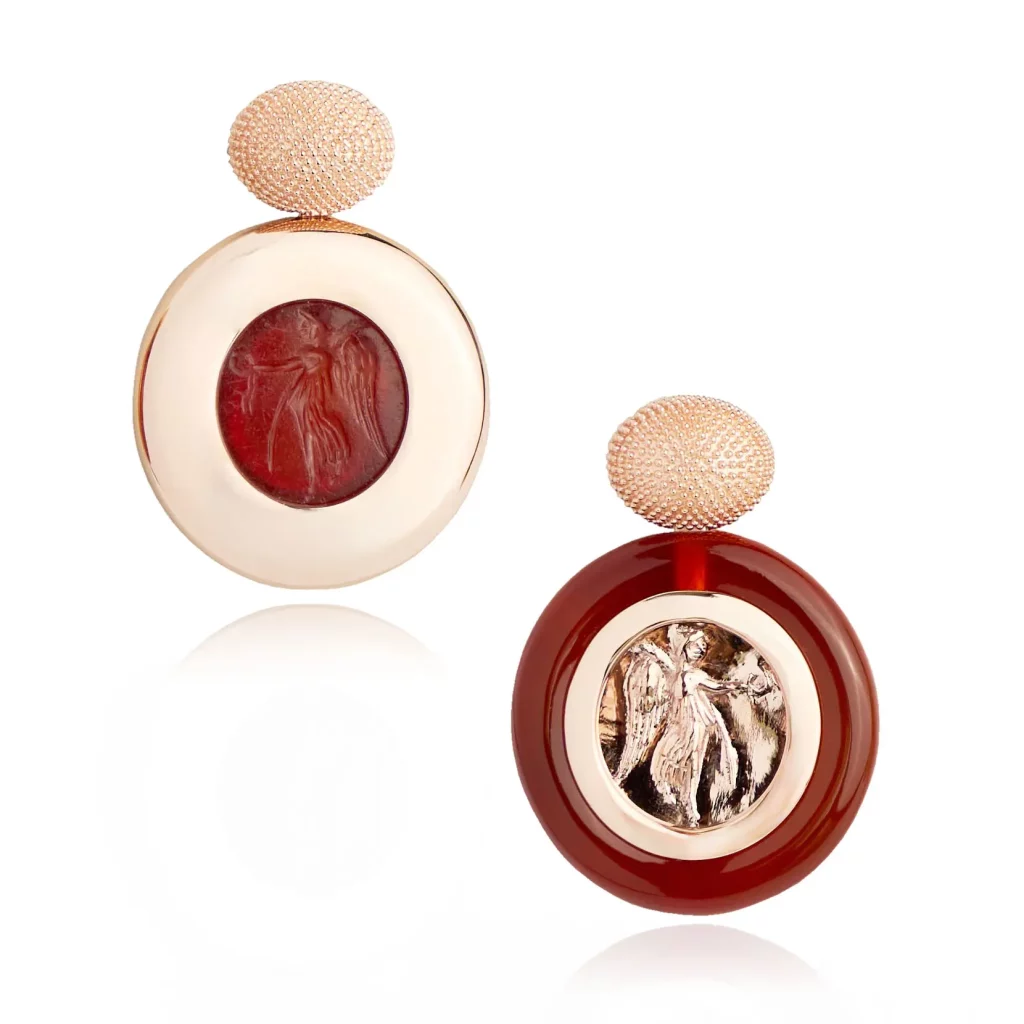 Nikè Carnelian Intaglio Earrings product image 02